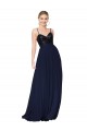 Affordable Sweetheart High Neck Sequin Top Long Chiffon Prom Dress