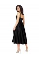 Affordable Short Square Neck Satin Cocktail Prom Dress / Homecoming Dress with Beading