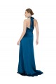 Affordable Halter Neck Silky Satin Prom Dress