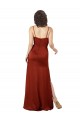 Affordable Floor-Length Silky Satin Prom Dress with Skirt Slit