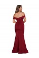 Affordable Off Shoulder Sleeves Sweetheart Neckline Long Spandex Prom Dress