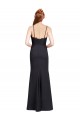 Affordable Long Chiffon Prom Dress with Lace Bodice and Curved V-Neckline