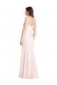Affordable Strapless Crepe Trumpet Prom Dress with Front Slit