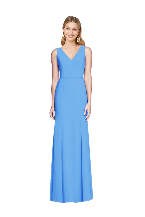 Affordable Flattering Trumpet Long Sleeveless Prom Dress with Open Back