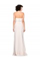 Affordable Strapless Crepe Fitted Prom Dress with Twist Bow