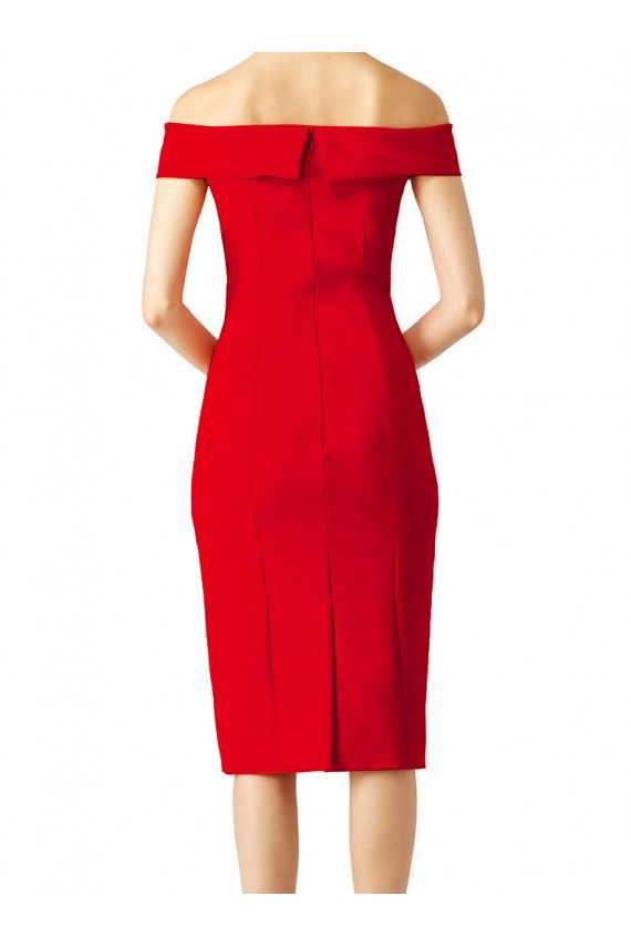 Affordable Off the Shoulder Square Neck Cocktail Prom Dress / Homecoming Dress