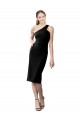 Affordable One Shoulder Short Crepe Cocktail Prom Dress / Homecoming Dress
