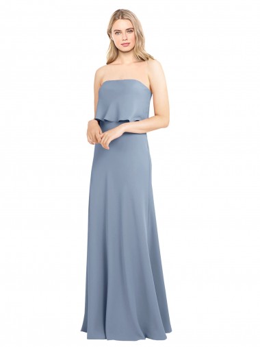 Affordable High Neck Sheath Sleeveless Stretch Crepe Prom Dress