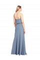 Affordable High Neck Sheath Sleeveless Stretch Crepe Prom Dress