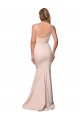 Affordable Full Length Sweetheart Crepe Prom Dress with Tulle Overlay