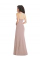 Affordable Strapless Princess Line Crepe Mermaid Prom Dress