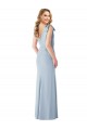 Affordable V-Back Bow Shoulder Trumpet Prom Dress