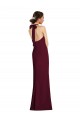 Affordable Tie Halter Open Back Trumpet Prom Dress
