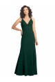 Affordable Form Fitting Stretch Crepe A-Line Prom Dress