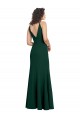 Affordable Form Fitting Stretch Crepe A-Line Prom Dress