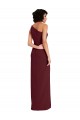 Affordable Sleek One Shoulder Long Crepe Prom Dress with Daring Slit