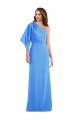 Affordable One Shoulder Bell Sleeves Trumpet Prom Dress