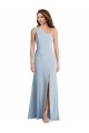 Affordable Bold One Shoulder Trumpet Maxi Crepe Prom Dress