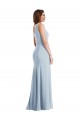 Affordable Bold One Shoulder Trumpet Maxi Crepe Prom Dress