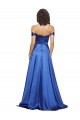 Affordable Ball Gown Off the Shoulder Sweetheart Stretch Satin Prom Dress