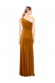 Affordable Sleek One Shoulder Long Velvet Prom Dress