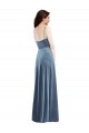 Affordable Velvet Wrap Maxi Prom Dress with Pockets