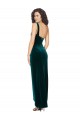 Affordable One Shoulder Velvet Front Wrap Prom Dress 